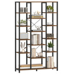 Bookcase, Triple 6-tiers Tall Bookshelf, Open Storage Shelves with Adjustable Shelves, Display Shelf for... - House Of Avana