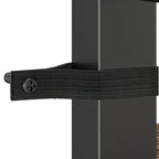 Bookshelf with Louvered Doors, 3-tier Ladder Shelf with Cabinet Industrial Accent Furniture for Bedroom... - House Of Avana