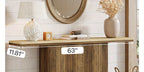 63-inch Long Console Table for Entryway, Farmhouse Wooden Sofa Table Behind Couch for Living Room,... - House Of Avana