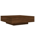 Coffee Table Brown Oak 100x100x31 Cm Engineered Wood - House Of Avana