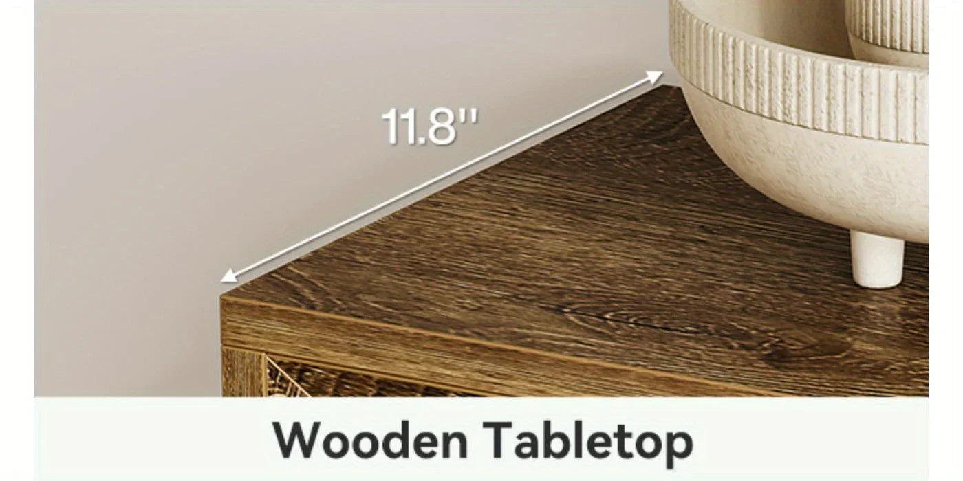 63" Extra Long Brown Wooden Console Table for Entryway - Modern Rustic Style, Engineered Wood Top, Easy... - House Of Avana