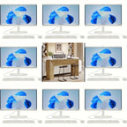 63" Extra Long Brown Wooden Console Table for Entryway - Modern Rustic Style, Engineered Wood Top, Easy... - House Of Avana