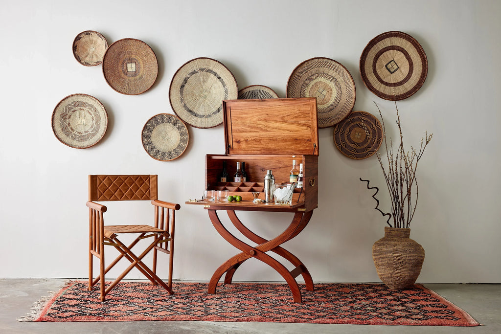 Binga Patterned Brown & Natural Wall Art - House Of Avana