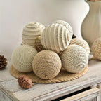 Brown Christmas Ball Set S with Wooden Clips 3.15-inch Rope - House Of Avana