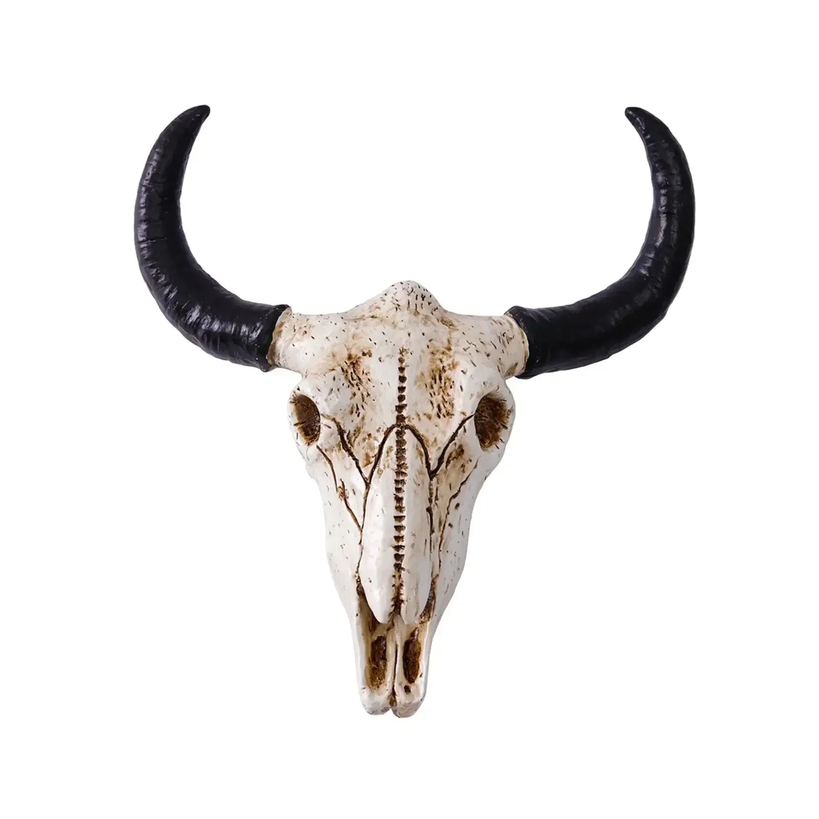 Vintage Collectible Unique Bull Head Sculpture - Cow-inspired Wall Hanging Ornament for Home and Office... - House Of Avana