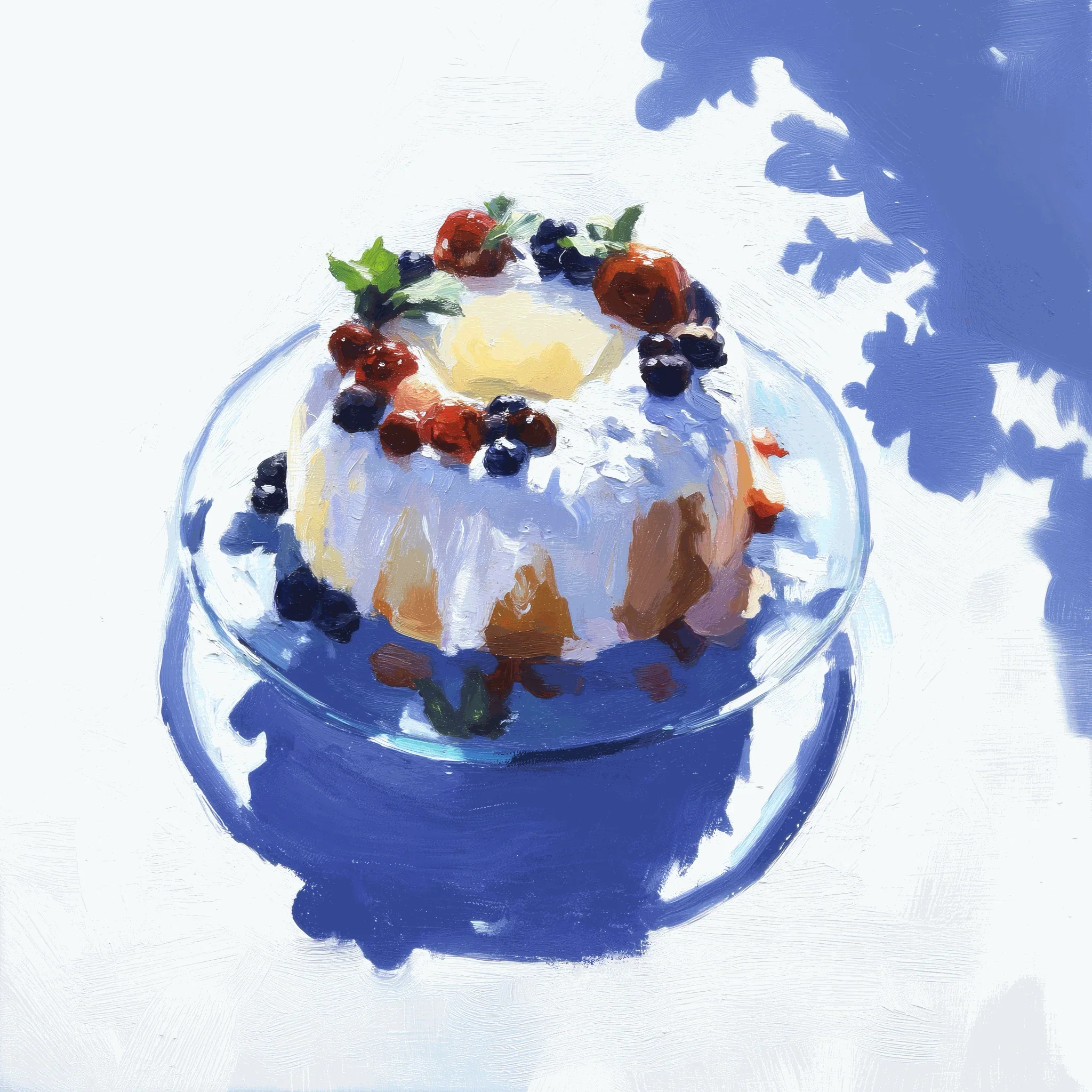 Bundt Cake Study Art Print – Dessert Illustration for Kitchen & Dining Wall Décor, Archival Quality, Ready to Hang