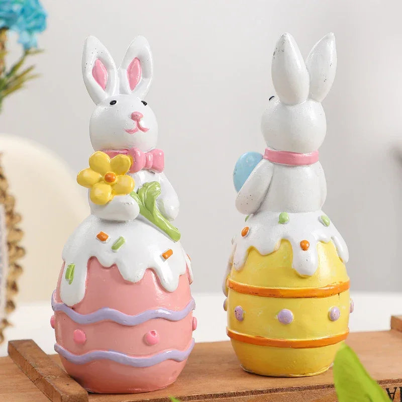 Bunny Decor - Decorative White Statue