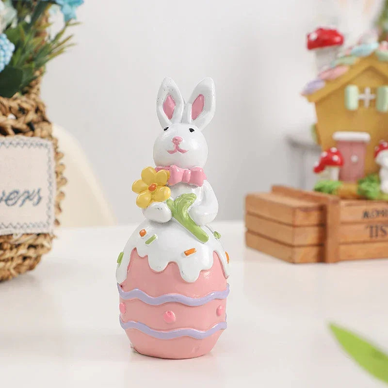Bunny Decor - Decorative White Statue