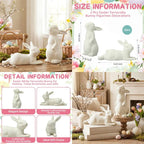 Bunny Figurines - Rustic Terracotta 2pcs