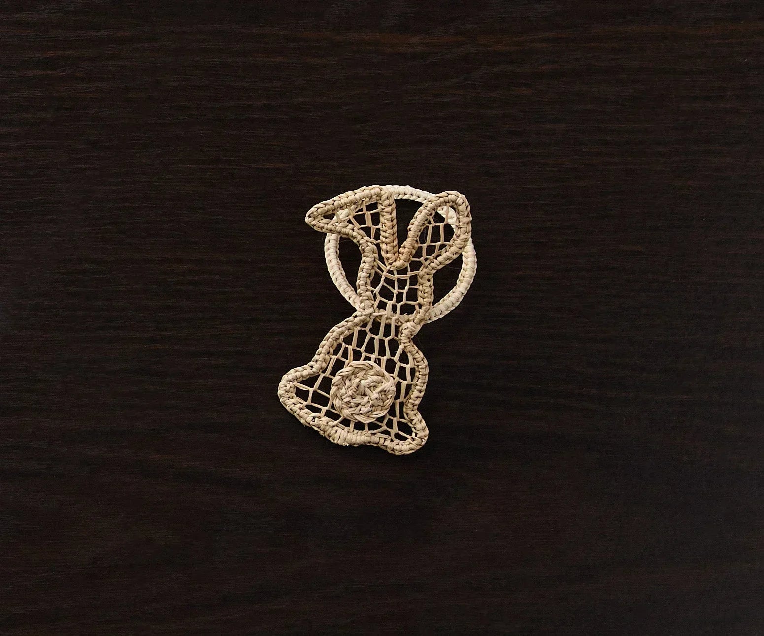 Bunny Napkin Ring – 3.5” Handwoven Iraca Palm – Artisan Spring Table Decor from Peru Payton James