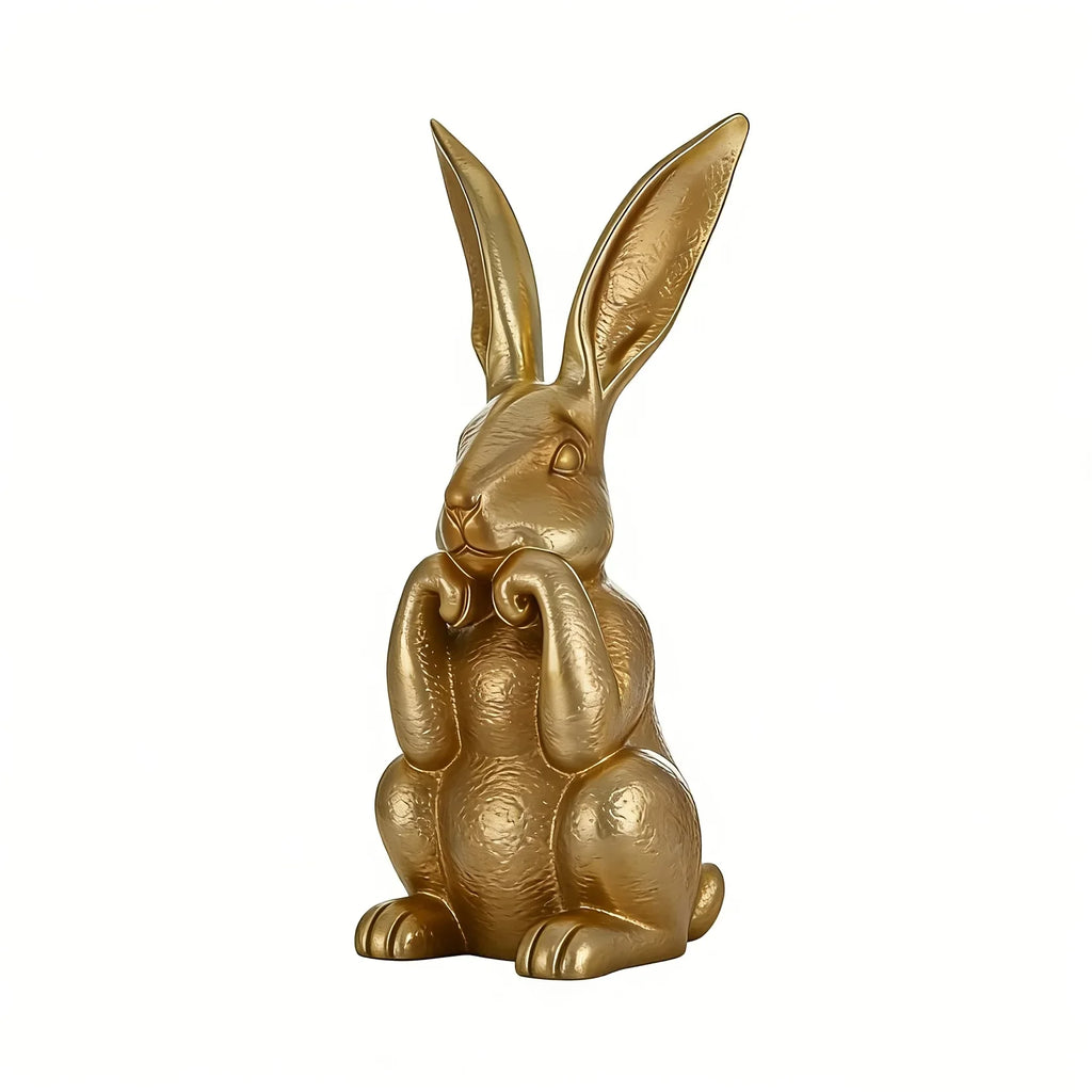 Bunny Statue - Modern Golden 11.81inch
