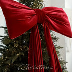 Burgundy Satin Large Bow Ribbon Durable for Decorations - House Of Avana