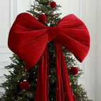 Burgundy Satin Large Bow Ribbon Durable for Decorations - House Of Avana