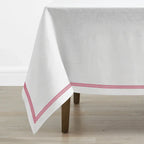 Triple Embroidery Border Linen Table Cloth PushpLinen