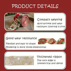 Burlap Christmas Ribbons with Wired Edge for Crafts - House Of Avana [[SKU:HOA-SCU-236]]