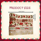 Burlap Christmas Ribbons with Wired Edge for Crafts - House Of Avana [[SKU:HOA-SCU-236]]