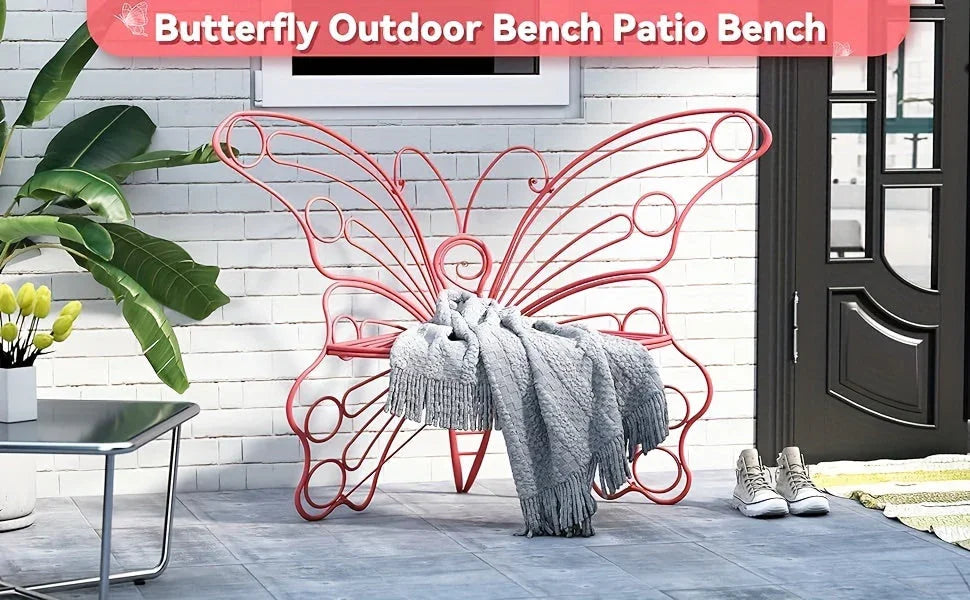 Butterfly Garden Bench - House Of Avana [[SKU:HOA-GDN-400]]