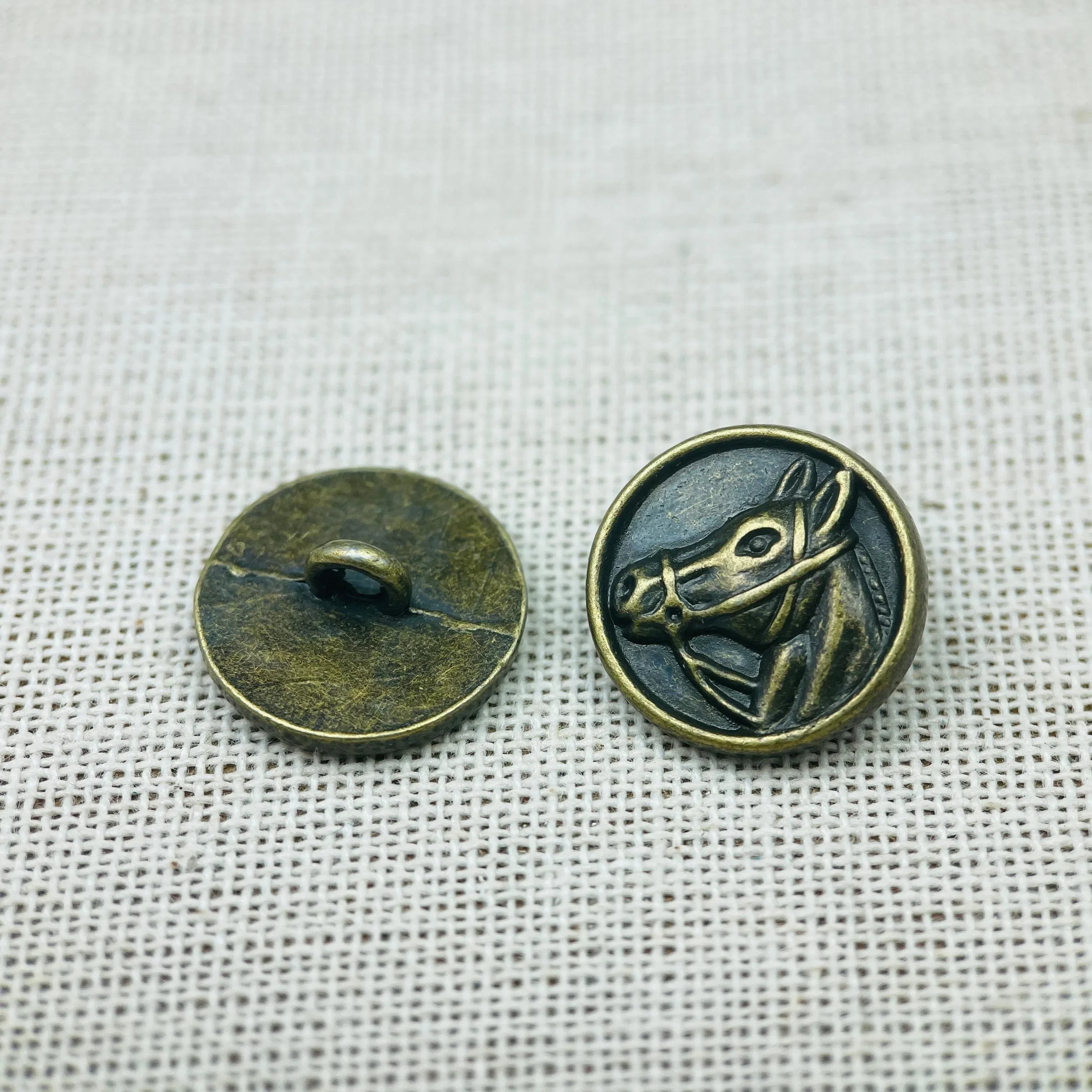 Button - Vintage Bronze 15mm