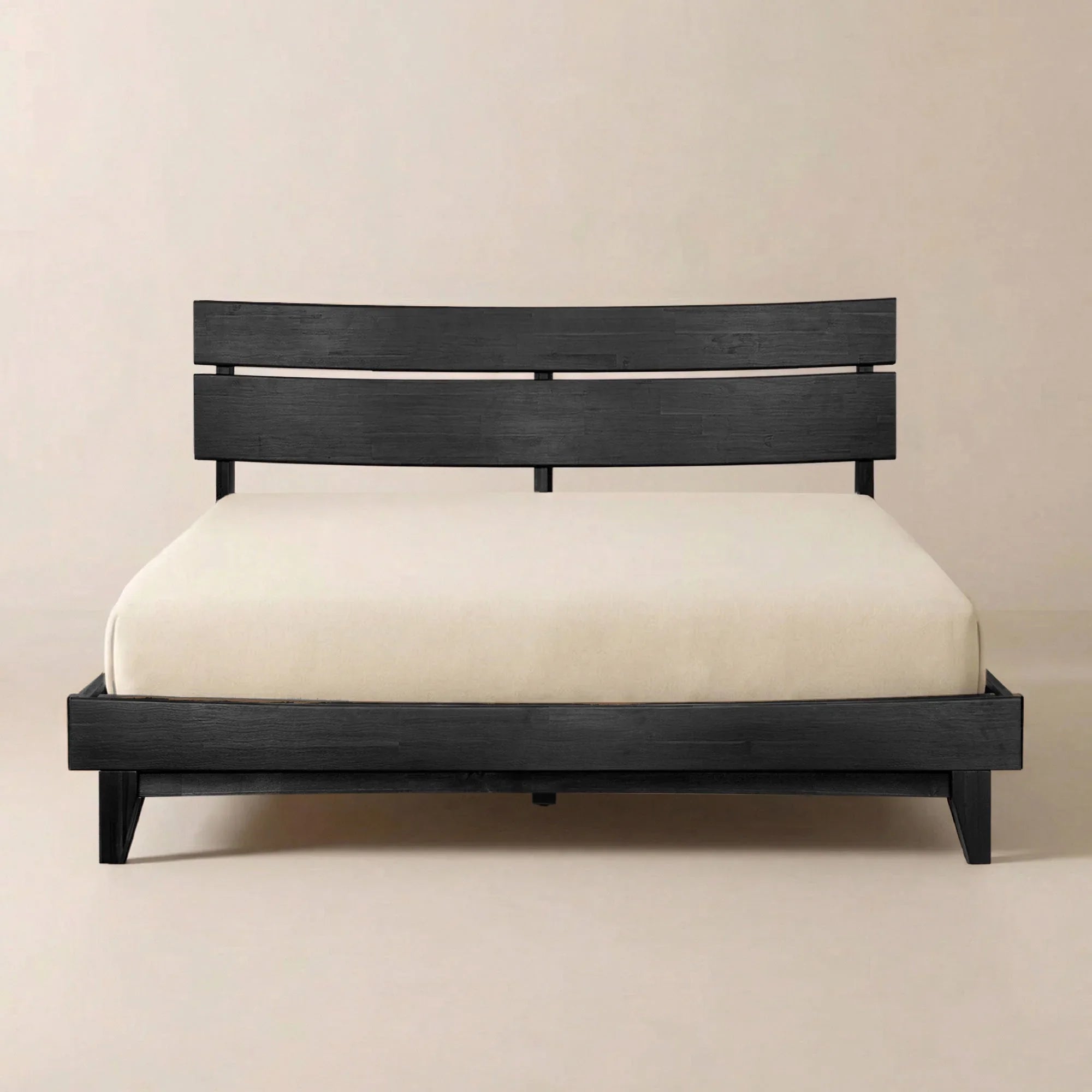 [Buy 1 Get 1] Aurora Solid Wood Bed Frame & Nightstand