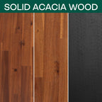 [Buy 1 Get 1] Aurora Solid Wood Bed Frame & Nightstand