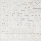 Alya White Fringe Rug Hauteloom