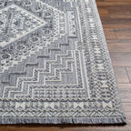 Alya Charcoal Textured Area Rug Hauteloom
