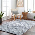 Alya Charcoal Textured Area Rug Hauteloom
