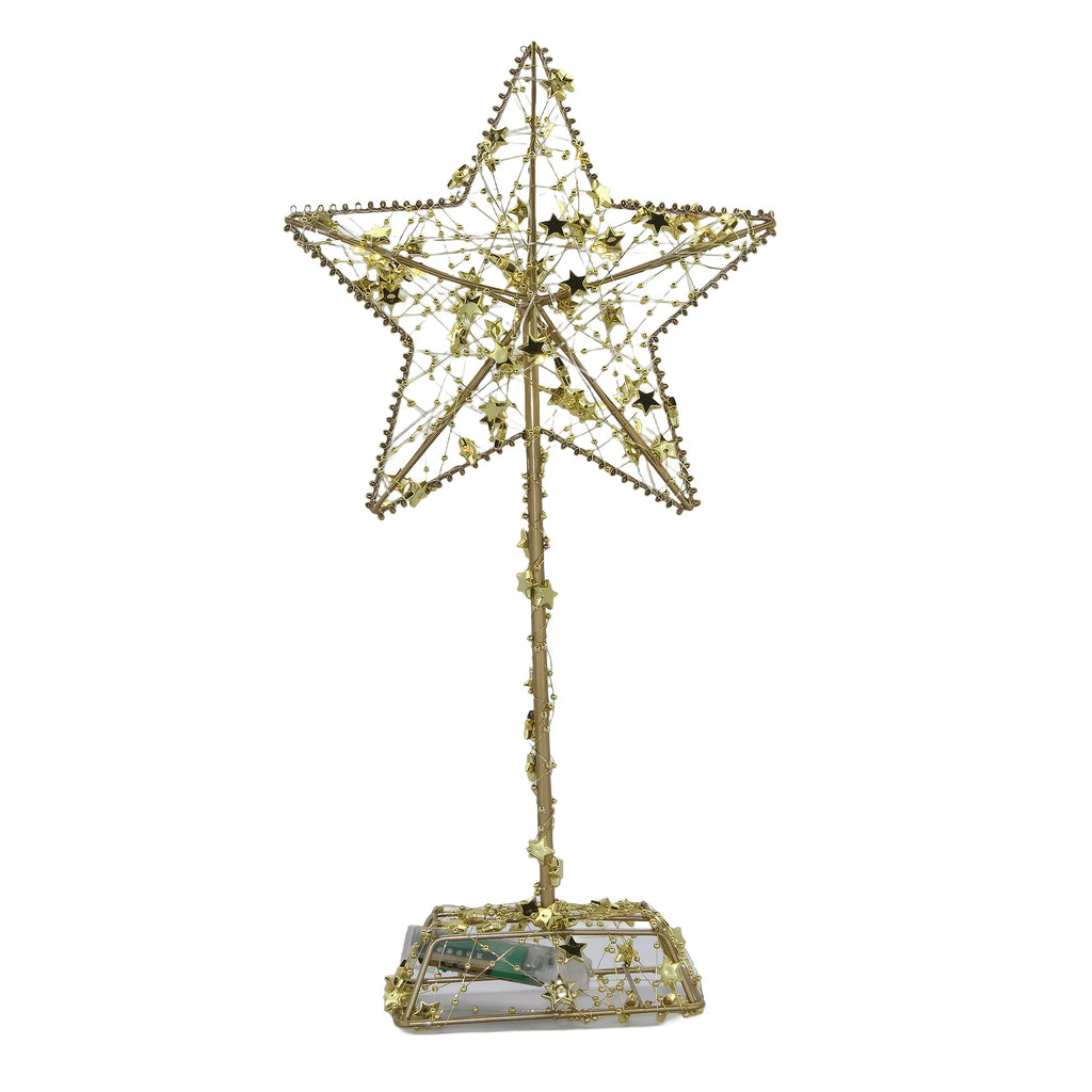 Ramadan Decoration - Star-Studded Metal with LED Lights