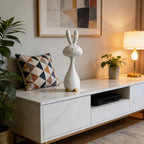 Rabbit Statue - Modern Golden Small