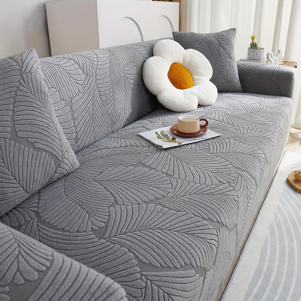 Premium Stretch Gray Couch Cover | Durable, Non-Slip & Versatile topspet