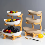 Fruit Basket - 2-Tier Wood