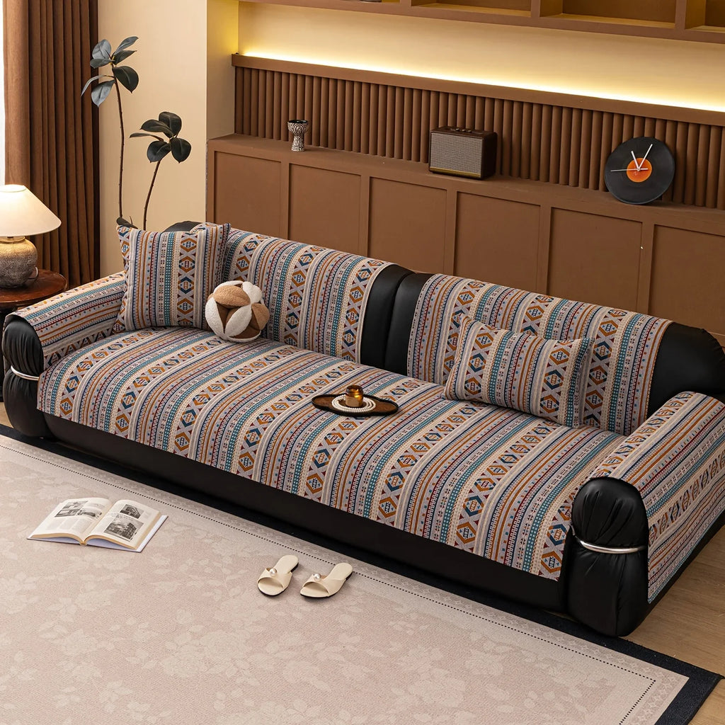 Sofa Cushion - Non-slip Chenille Geometric Multi-size