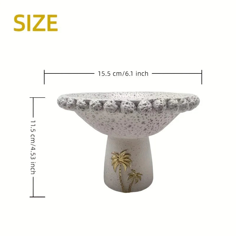 Decorative Tray - Ramadan Coconut Trees Wooden Large