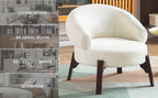 DYHOME 1pc Mid-Century Retro Modern Upholstered Lounge Chair Fabric Accent Chair Sturdy Wooden Frame Armchair, Living Room Bedroom Decoration House Of Avana