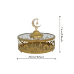 Storage Tray - Geometric Golden with Lid