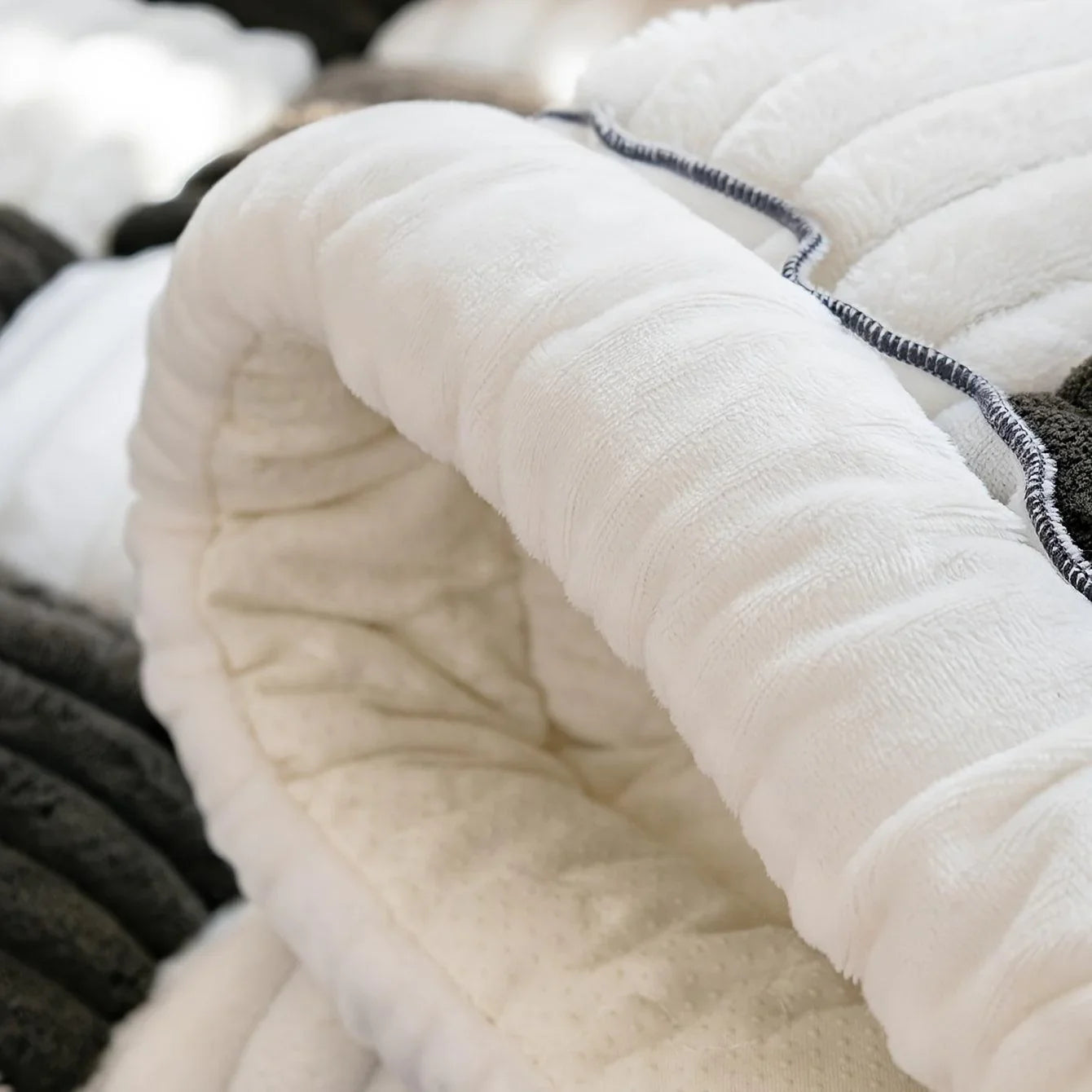 Modular Sofa Cover – Nordic Style Winter Plush Cushion Slipcover topspet