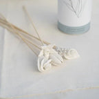 Country Flowers Bamboo Diffuser Sticks Set Kanju Interiors