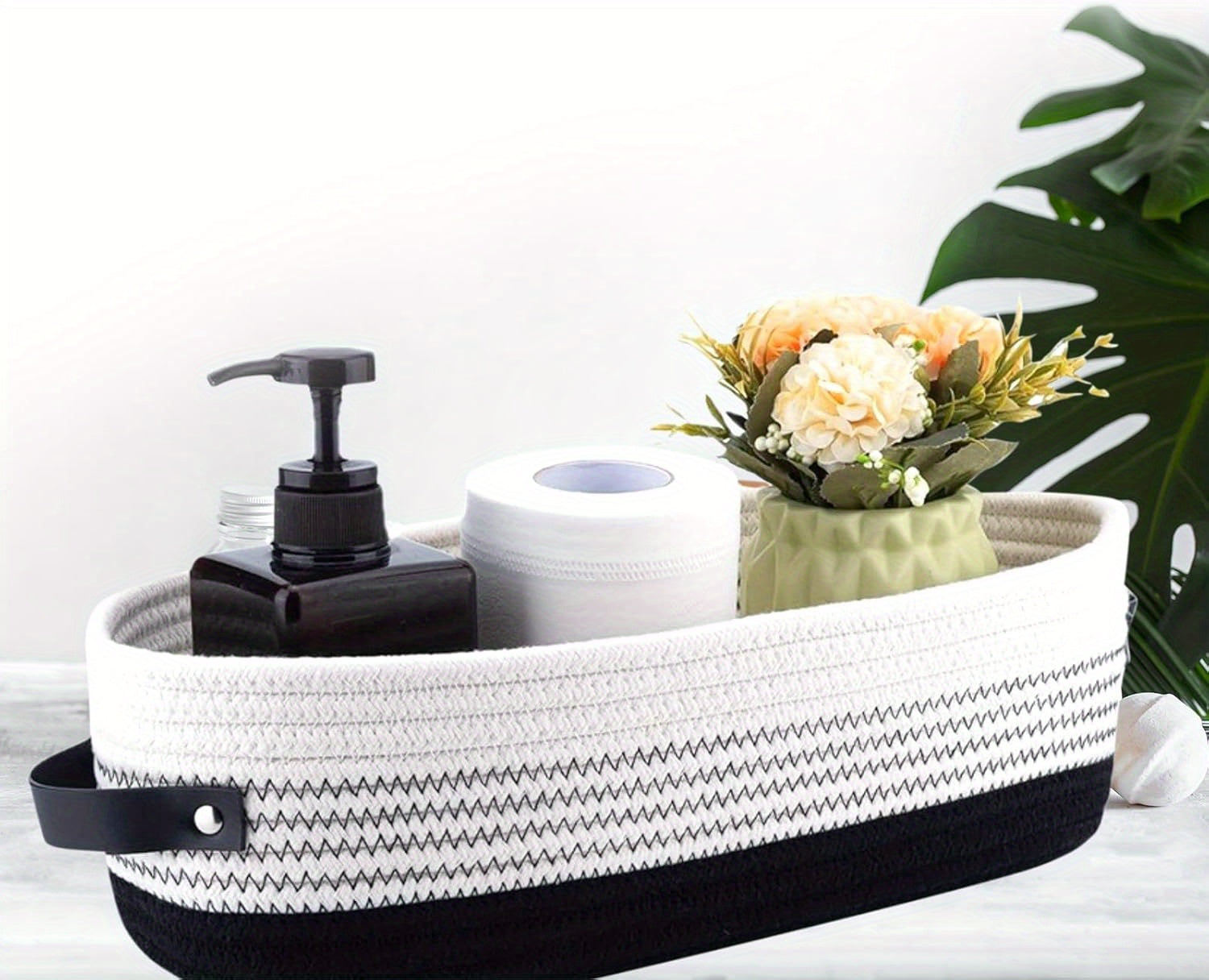 PENGTAI Unique Housewarming Basket - Handmade Bamboo & Cotton with "HOME" Design, Perfect for Couples, Clients, Women, Men - Ideal for House Buyers, Realtors, And New Apartment Gifts, Housewarming Gift|Unique Housewarming Bas House Of Avana
