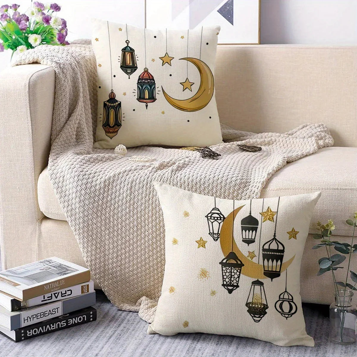 Pillowcase - Vintage Cotton Star Print