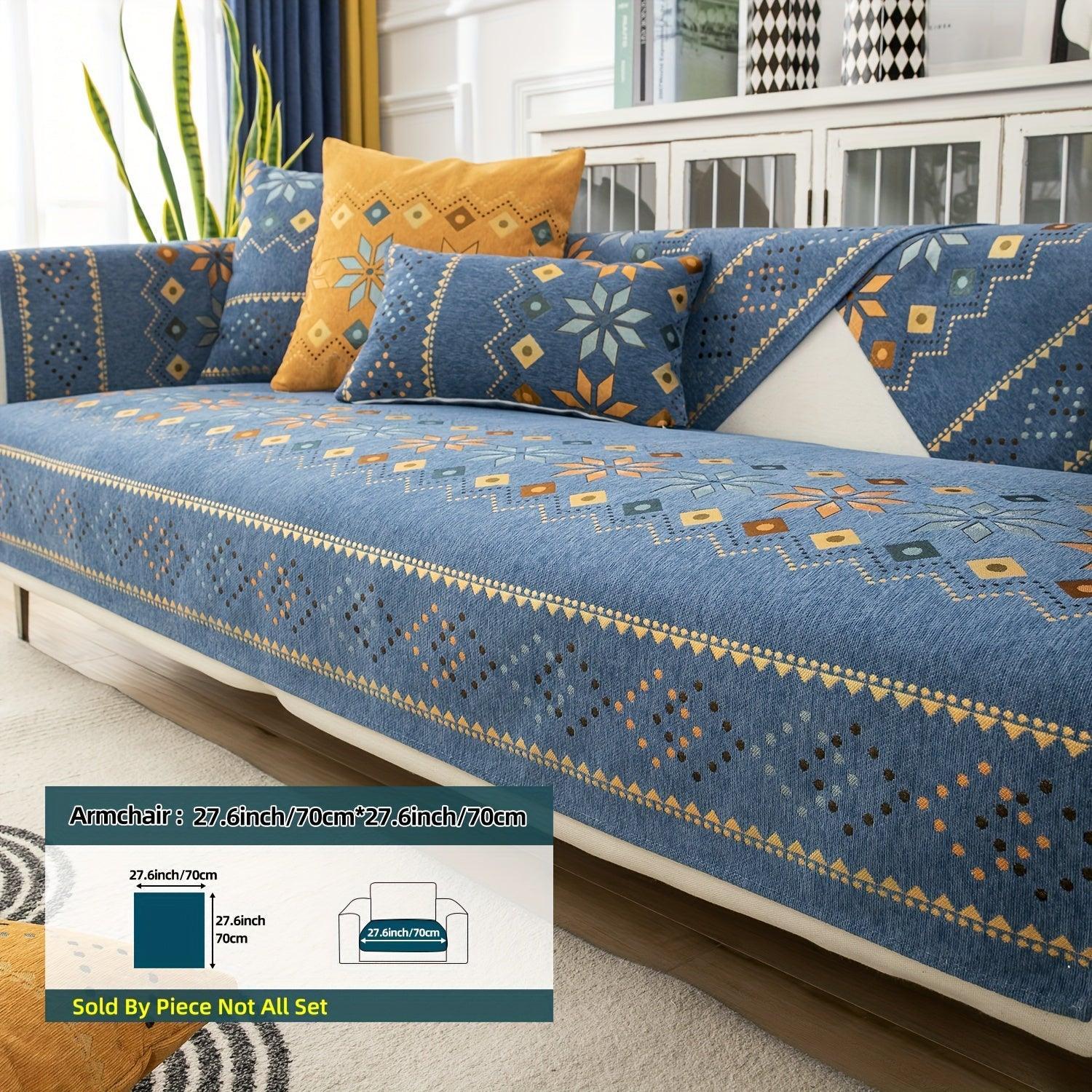Stylish Bohemian Chenille Slipcovers for Couches topspet