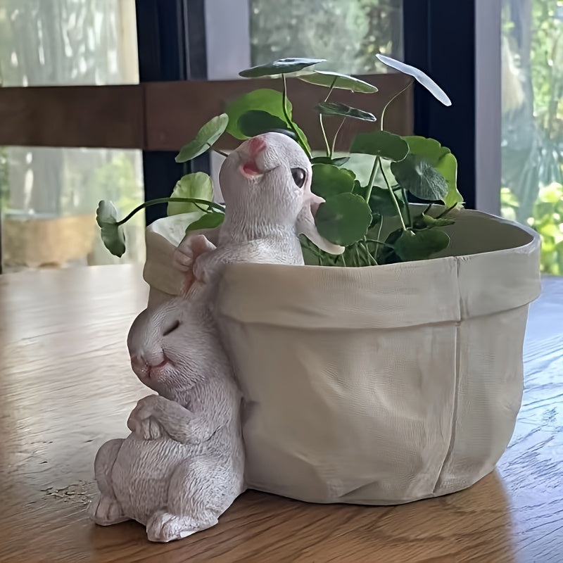 Rabbit Sculpture - Decorative White Small