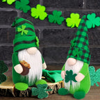 Gnome Decorations - Lucky Green Felt 2pcs