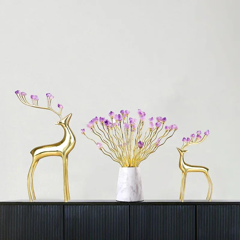 Cabinet - Modern Brass Wine Storage