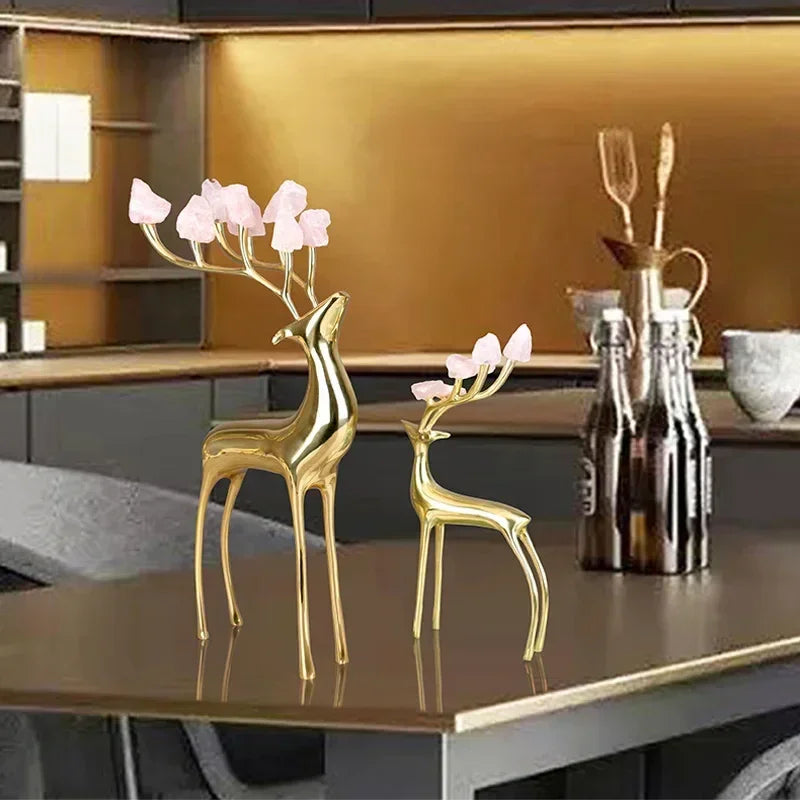 Cabinet - Modern Brass Wine Storage