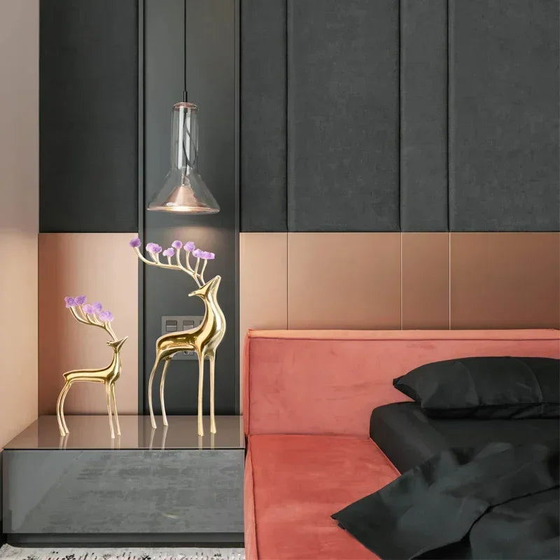 Cabinet - Modern Brass Wine Storage
