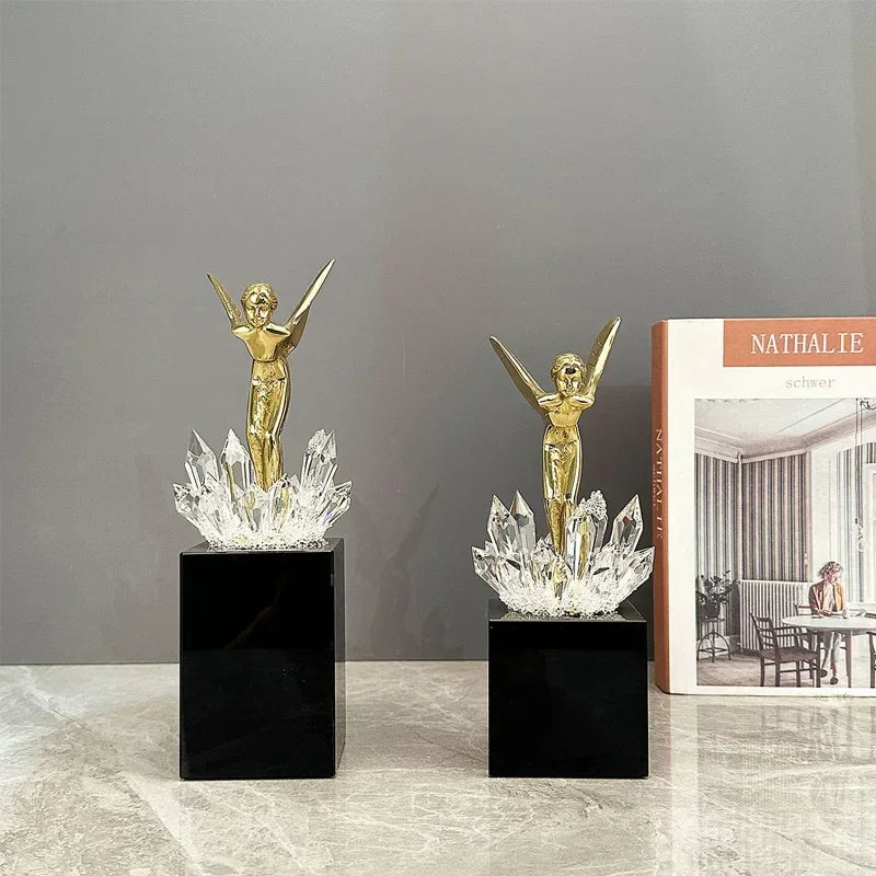 Cabinet - Modern Brass Wine Storage