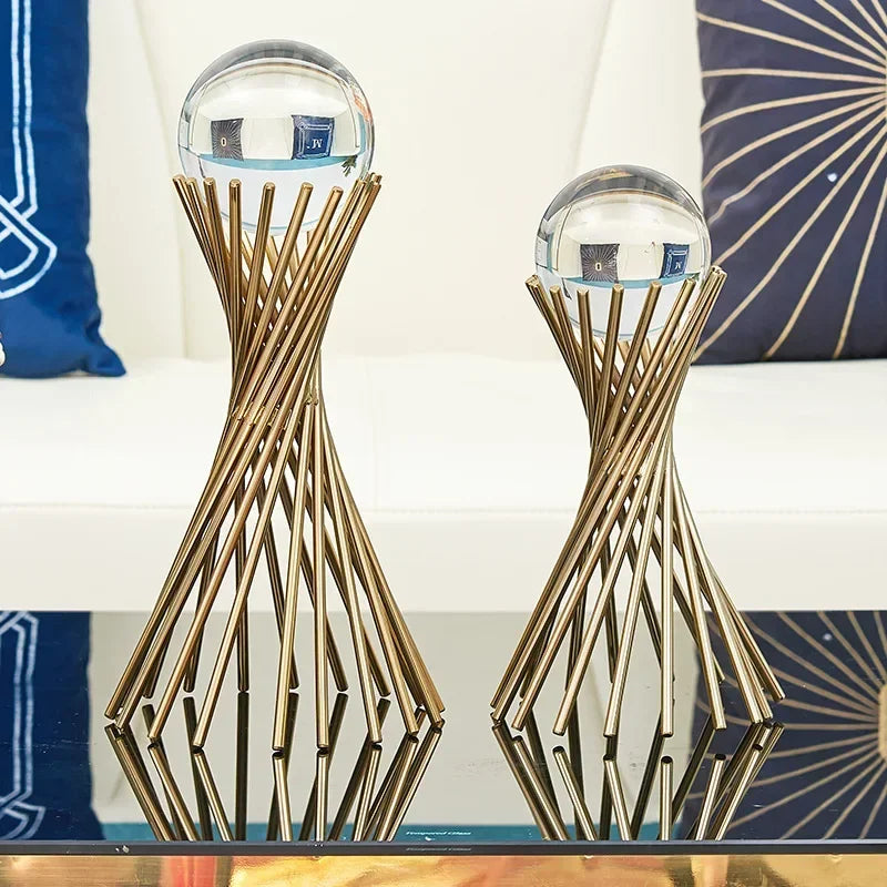 Cabinet - Modern Brass Wine Storage