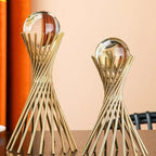 Cabinet - Modern Brass Wine Storage