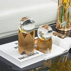 Cabinet - Modern Brass Wine Storage