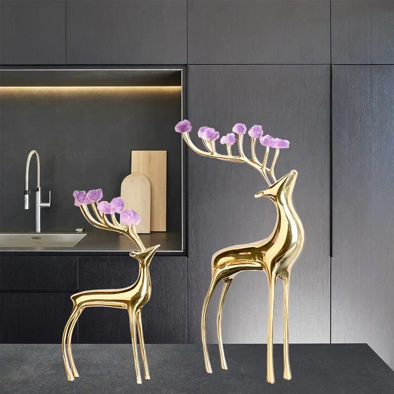 Cabinet - Modern Brass Wine Storage